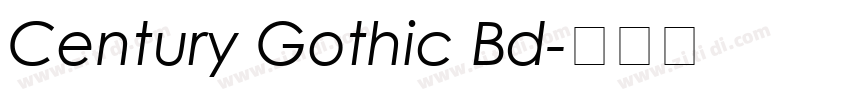 Century Gothic Bd字体转换 Century Gothic Bd字体转换